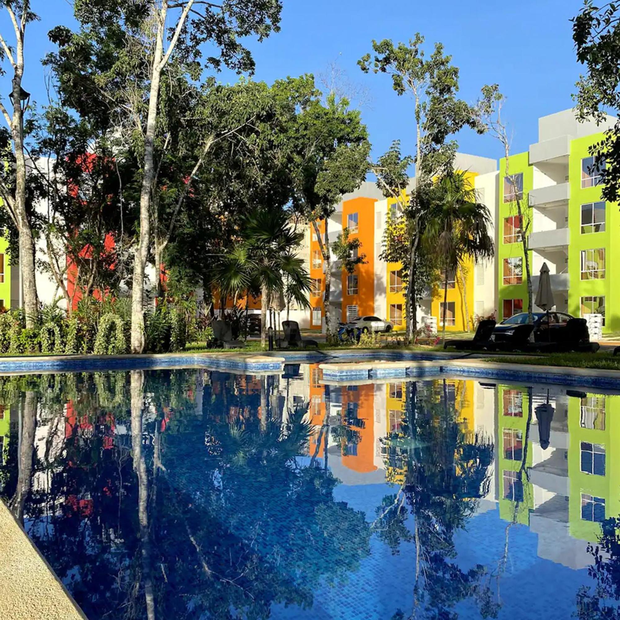 Bonito Departamento En Privada Con Alberca Apartment Cancún Exterior foto