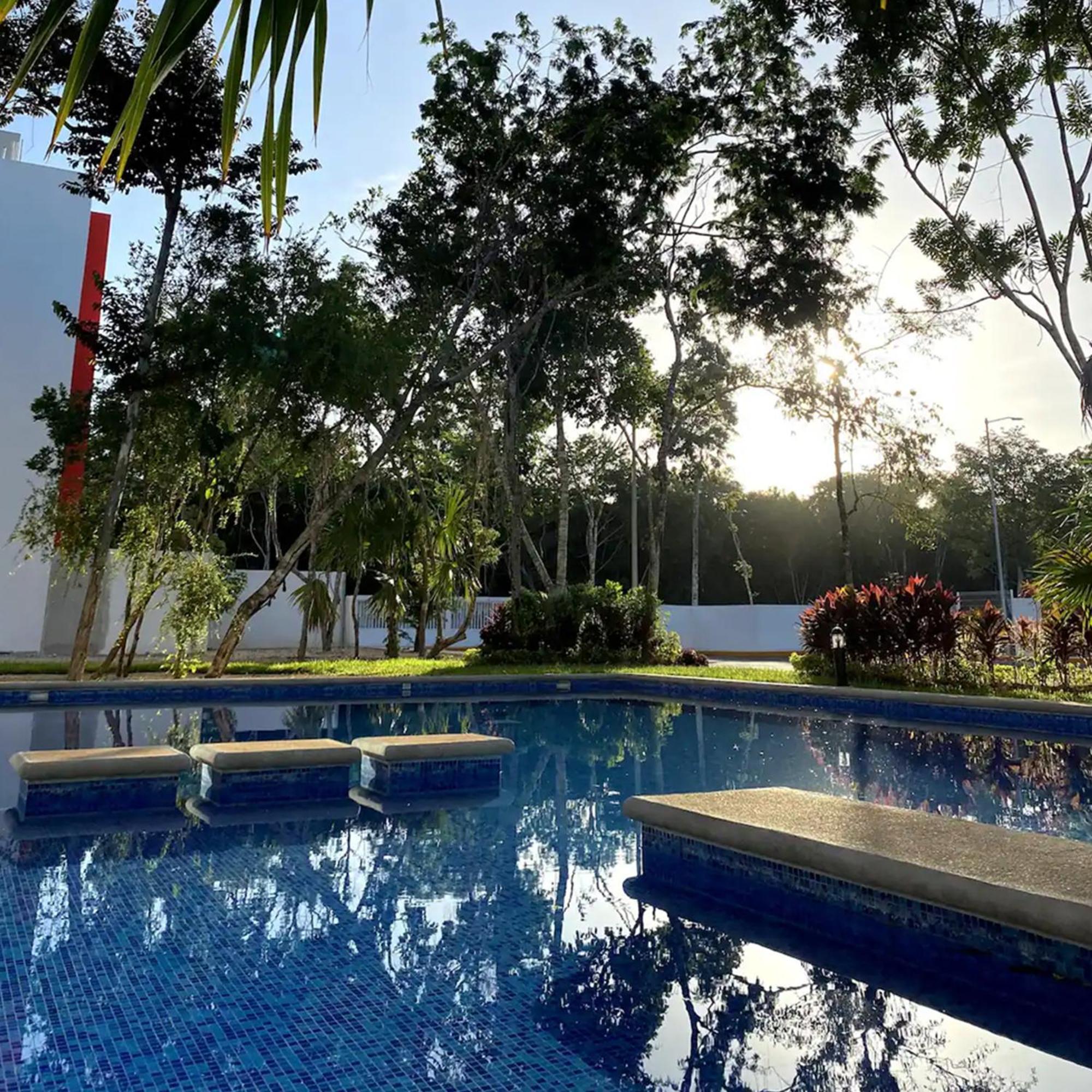 Bonito Departamento En Privada Con Alberca Apartment Cancún Exterior foto